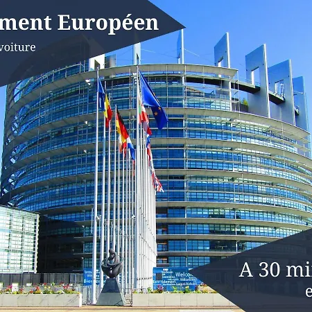 Le Zénith - Parking Privé&wifi - 5 Min Zénith De Strasburgo